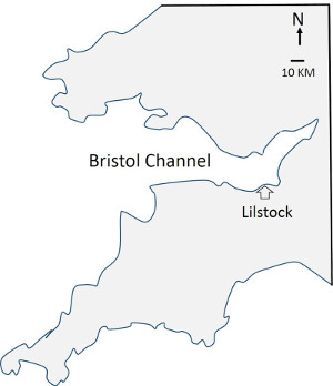 Location map of the Bristol Channel and Lilstock. Simplified and redrawn from http://www.marinechandlery.com/admiralty-chart-1123.