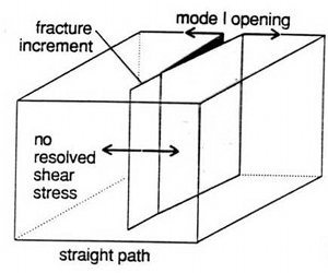 Pure mode I fracture propagation. From Pollard and Aydin (1988).