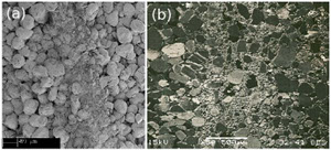 Photomicrographs of shear bands with grain fracturing and comminution. (a) Courtesy of Xavier Du Bernard and Peter Eichhubl.